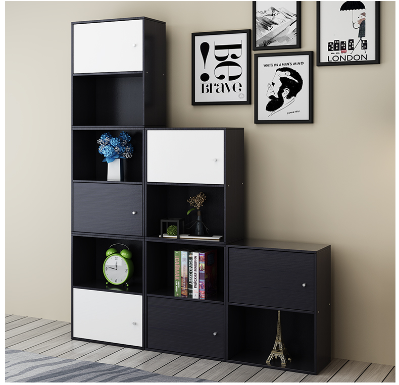 đa chức năng mạng kết hợp miễn phí tủ kệ sách Hàn Quốc tủ kệ sách đồ chơi tiết kiệm tủ sách con tủ sàn tủ nhỏ - Buồng tủ nhựa cánh lùa