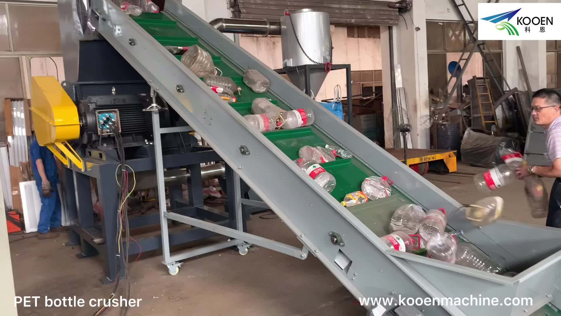 Kooen Small Plastic Crusher Plastic Bottle Functional Metal Wood