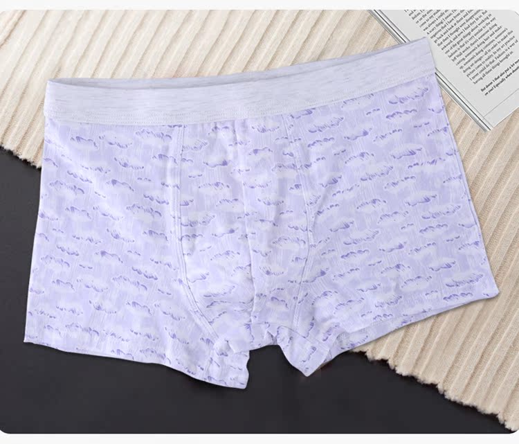 Jindu vài đồ lót cotton cotton quần lót nam quần đùi nữ quần lót thoáng khí eo giữa phù hợp với quần áo lót