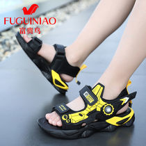 Rich bird summer children cool drag boys non-slip soft bottom beach shoes Boys fashion wear sports sandals students