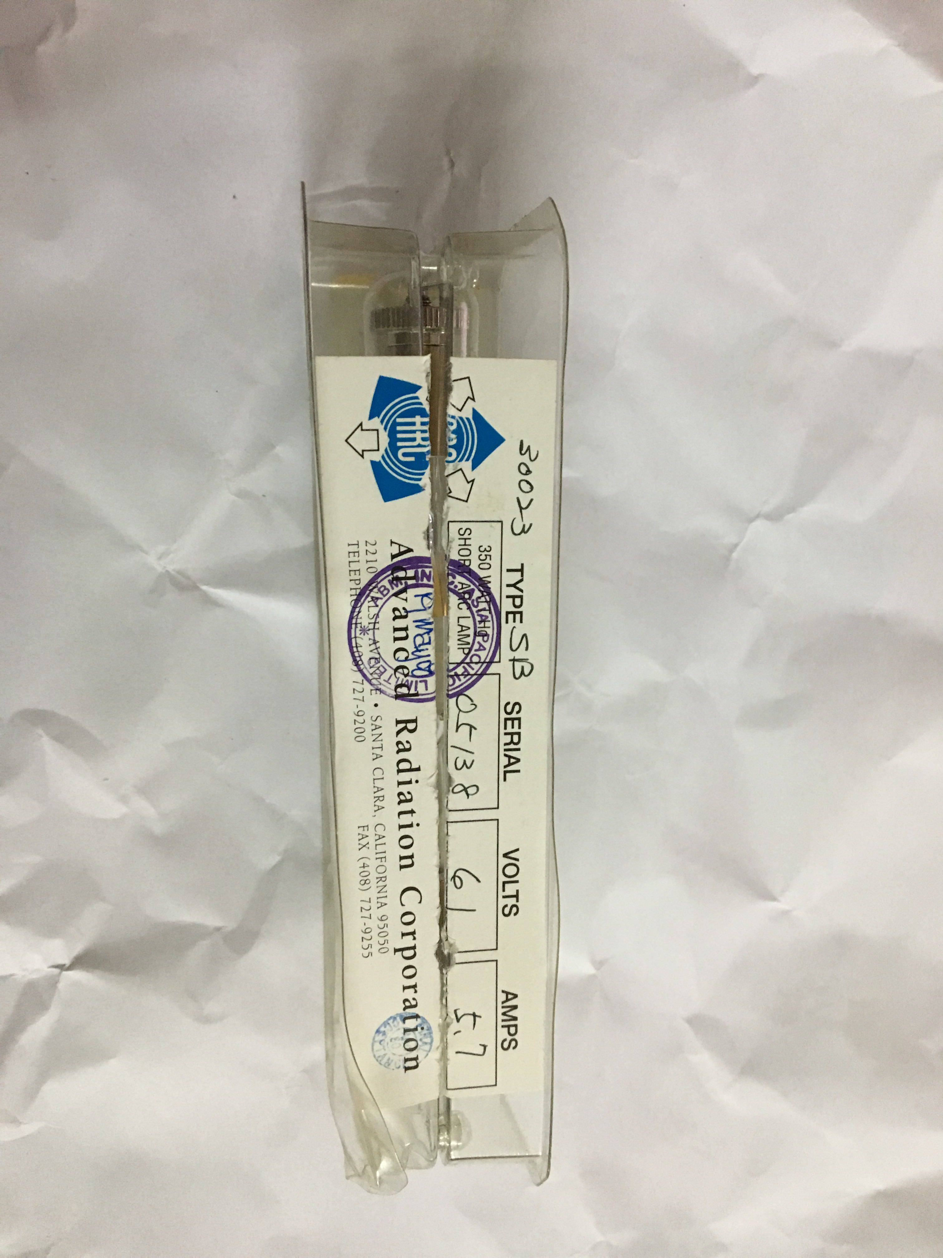 Original ARC photochemical UV curing bulb 350W SHORT ARC LAMP 61v5 7A 05138