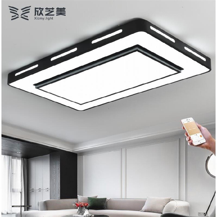 New rectangular LED ceiling lamp atmosphere guest creative modern simple bedroom lamp dining room lamp book room lamp