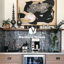 Net red retro kitchen bathroom bathroom magic glaze small square brick cafe art handmade tile tile 125x125