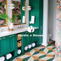 Nordic ins kitchen bathroom tile retro homestay small tiles balcony wall tiles floor tiles 300x300