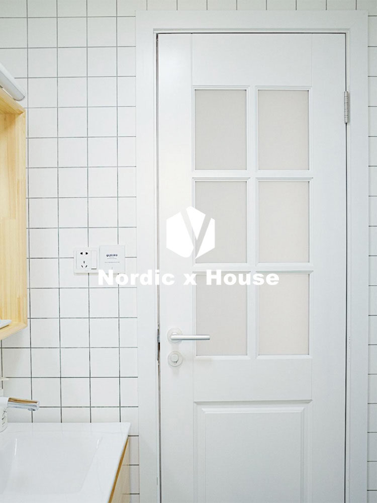 Nordic net red all-ceramic slotted white brick kitchen bathroom powder room wall brick toilet matte 300X600 tiles