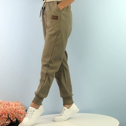 Демисезонные комфортные штаны для отдыха, коллекция 2023, на шнурках