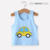 Bé nhỏ vest trẻ em bông mùa hè mỏng bé không tay đầu T-shirt 1 cậu bé và cô gái áo giáp mùa hè váy phim hoạt hình. 