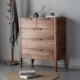 North American black walnut full solid wood chest of drawers household floor-standing storage cabinet modern simple living room table side cabinet storage