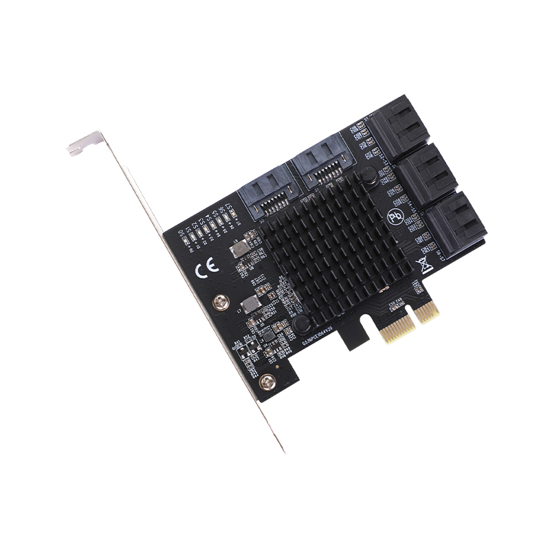 Leexpanded SATA3 expansion card 8 mouth PCIe3 0 x1 turn 8 ports SATA6G riser hard disk SSD start-Taobao