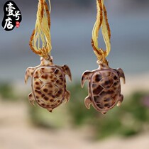 Original Bohemian Wind Turtle Shells Pendant Necklace for Girls Short-Necklace Crafts