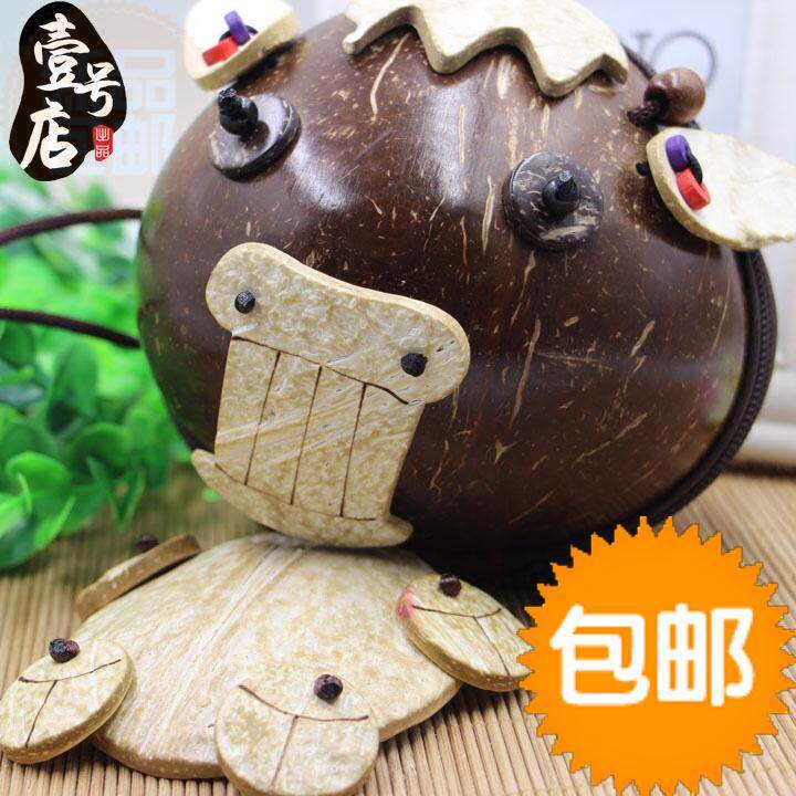 (Daily Special Offer) Hainan Authentic Chinese Zodiac Coconut Shell Bag Ladies Bag Girls Bag Shoulder Bag