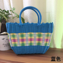 Mother Vegetable Basket Pure Hand Woven Containing Basket Shopping Bag Containing Finishing eco-friendly bag to send yourself to the elders