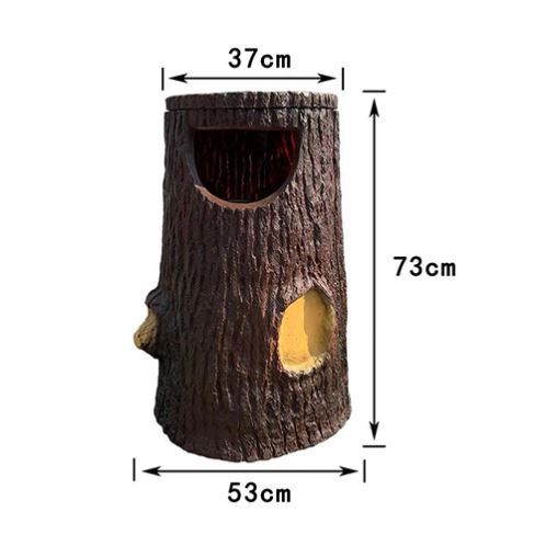 Outdoor scenic park trash can imitation wood pile garden zoo outdoor creative trash can garden fruit peel box
