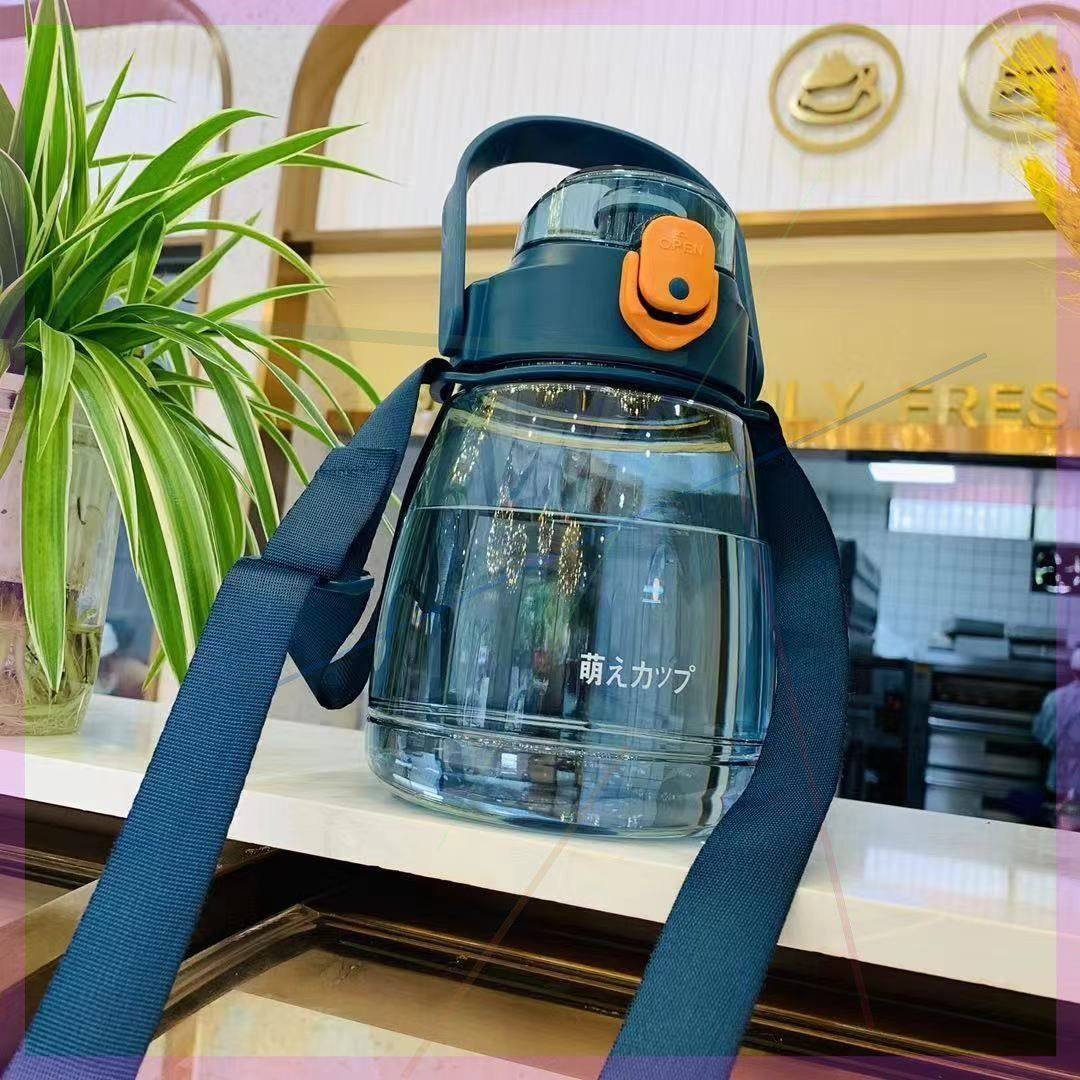 2022 new water cup net red 1 5 liters big cute big belly holding baby bag straw glass large capacity pc material cup