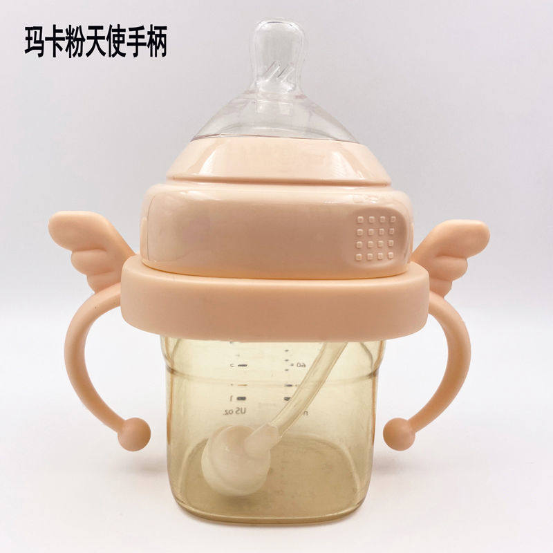 General Hegan Milk Bottle Handle Accessories HEGEN Wide Bore Milk Bottle Cap PP Lid Non Original handle Gravity ball