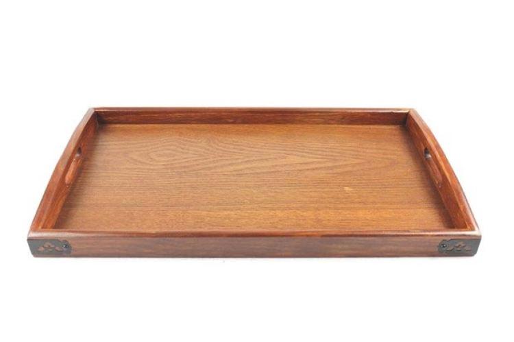 Bộ đồ ăn bằng gỗ, khay gỗ, khay, trà, khay trà, nhà hàng, khay nhà hàng, 50 * 30 * 4.5cm - Tấm khay đựng ấm chén bằng gỗ đẹp