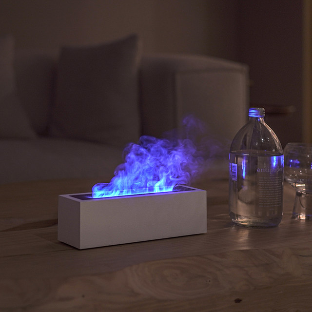 Nordic Omu Flame Humidifier ຄົວເຮືອນ Silent ຫ້ອງນອນຂະຫນາດນ້ອຍແມ່ຍິງຖືພາແລະເດັກອ່ອນເຄື່ອງຫອມທາງອາກາດ desktop ບັນຍາກາດແສງສະຫວ່າງ