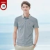 Thương hiệu nam kinh doanh áo thun ngắn tay giản dị Áo sơ mi POLO mùa hè thoáng khí thoải mái cho nam giới trẻ trung tuổi hoang dã - Polo áo phông nam có cổ Polo