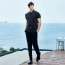 Áo sơ mi nam POLO thương hiệu áo thun ngắn tay thời trang nam thanh lịch giản dị Slim mỏng vừa mới - Polo active shirt Polo