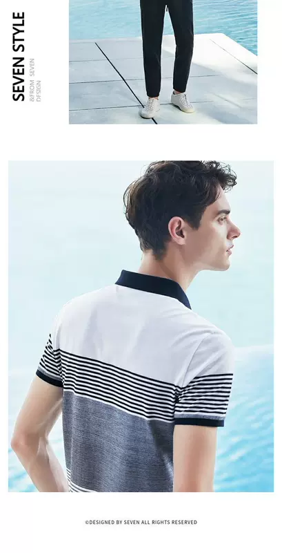 Thương hiệu nam kinh doanh thường xuyên cotton ngắn tay áo sơ mi POLO mùa xuân và mùa hè mới áo thun cotton trẻ trung - Polo