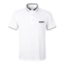 Áo thun ngắn tay mùa hè nam mùa hè màu rắn ve áo thời trang kinh doanh áo thun cotton giản dị polo trắng Polo