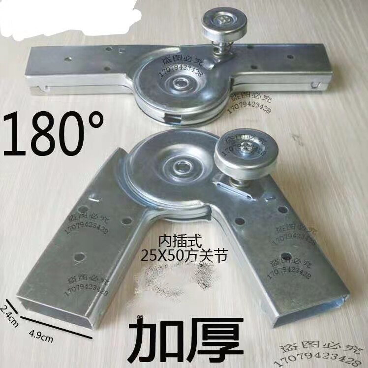 Folding ladder accessories are attached to joint locking outside 2x4 square tubes