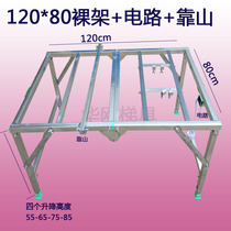 Portable folding chainsaw table new multifunctional flip-lift chainsaw woodworking table accessories bare rack