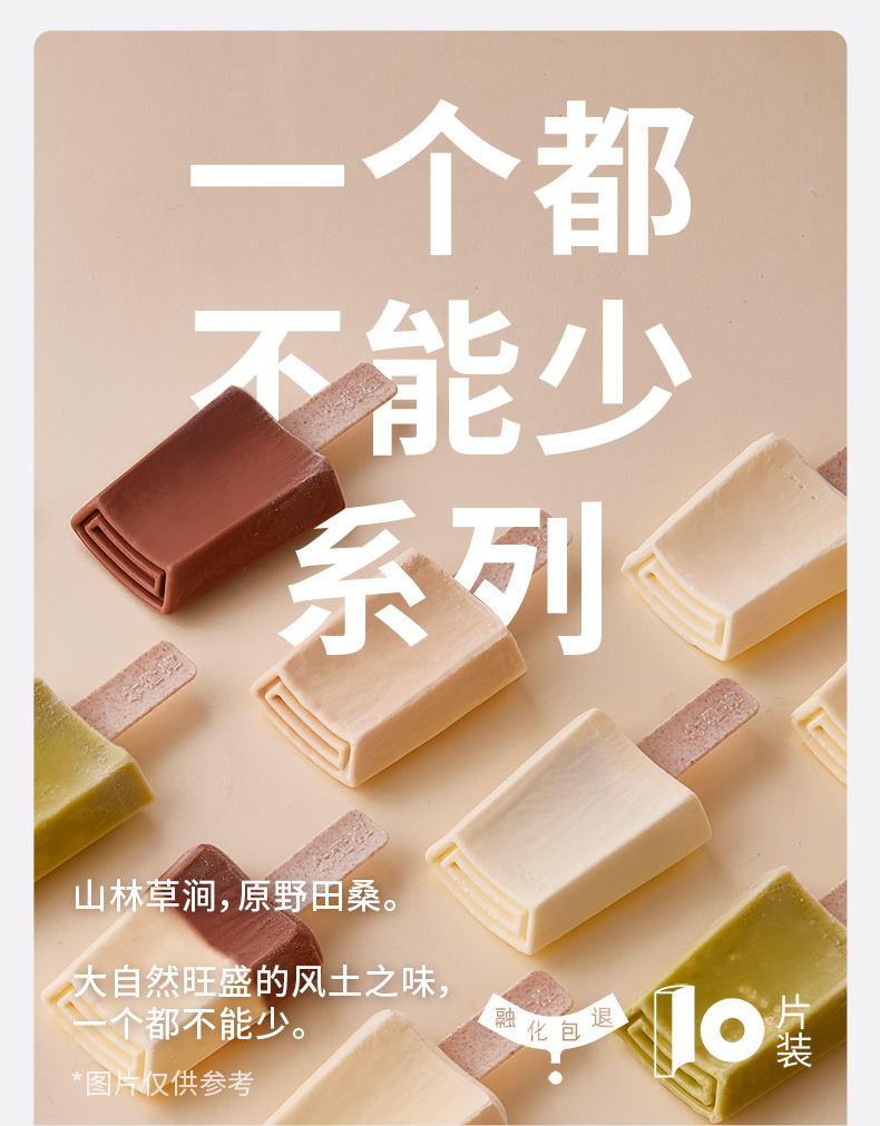 钟薛高 一个不能少系列 5口味10片+2只 图1