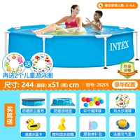 244x51см круглая труба стойка дополнительный толстый бассейн +10 Основной подарок