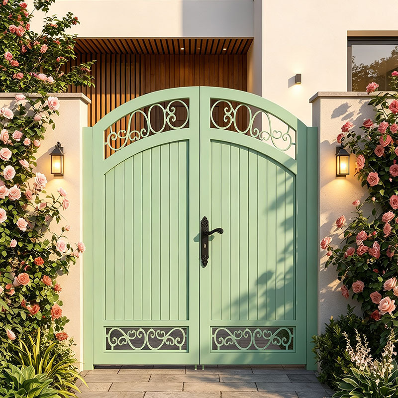 Aluminum Alloy Courtyard Gate, B&B Door, Wrought Iron Villa Gate, Garden Gate, Rural Self-Built House Yard Gate, Pastoral Style Aluminum Alloy Courtyard Gate, B&B Door, Wrought Iron Villa Gate, Garden Gate, Rural Self-Built House Yard Gate, Pastoral Style