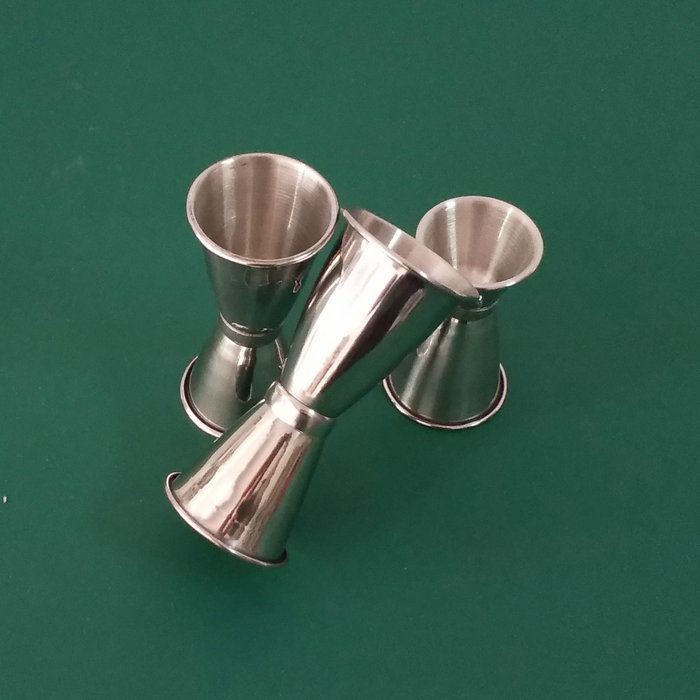 Coffee Milk Tea Tool Stainless Steel Curl double head measuring cup OZ oz Cup Small Quantity of wine Wine Instrumental scale Anse Cup