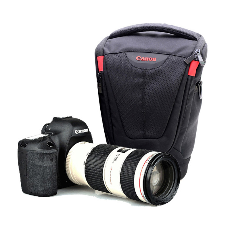 Canon SLR camera bag 6D7D70D80D5D2 5D4 5D3 70-200mm triangle bag Shoulder photography bag