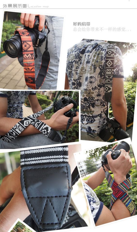 Canon SLR dây đeo vai dây đeo máy ảnh để treo dây đeo cổ Nikon Sony Micro đơn tính cách dây không khí quốc gia - Phụ kiện máy ảnh DSLR / đơn kính cường lực ipad