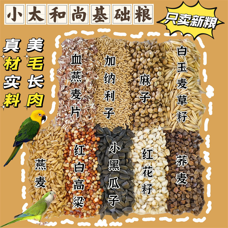 鹦鹉鸟粮牡丹虎皮玄凤🌿 精选混合饲料 宠物鸟类首选!🌟-鸟禽其他-淘宝好物网