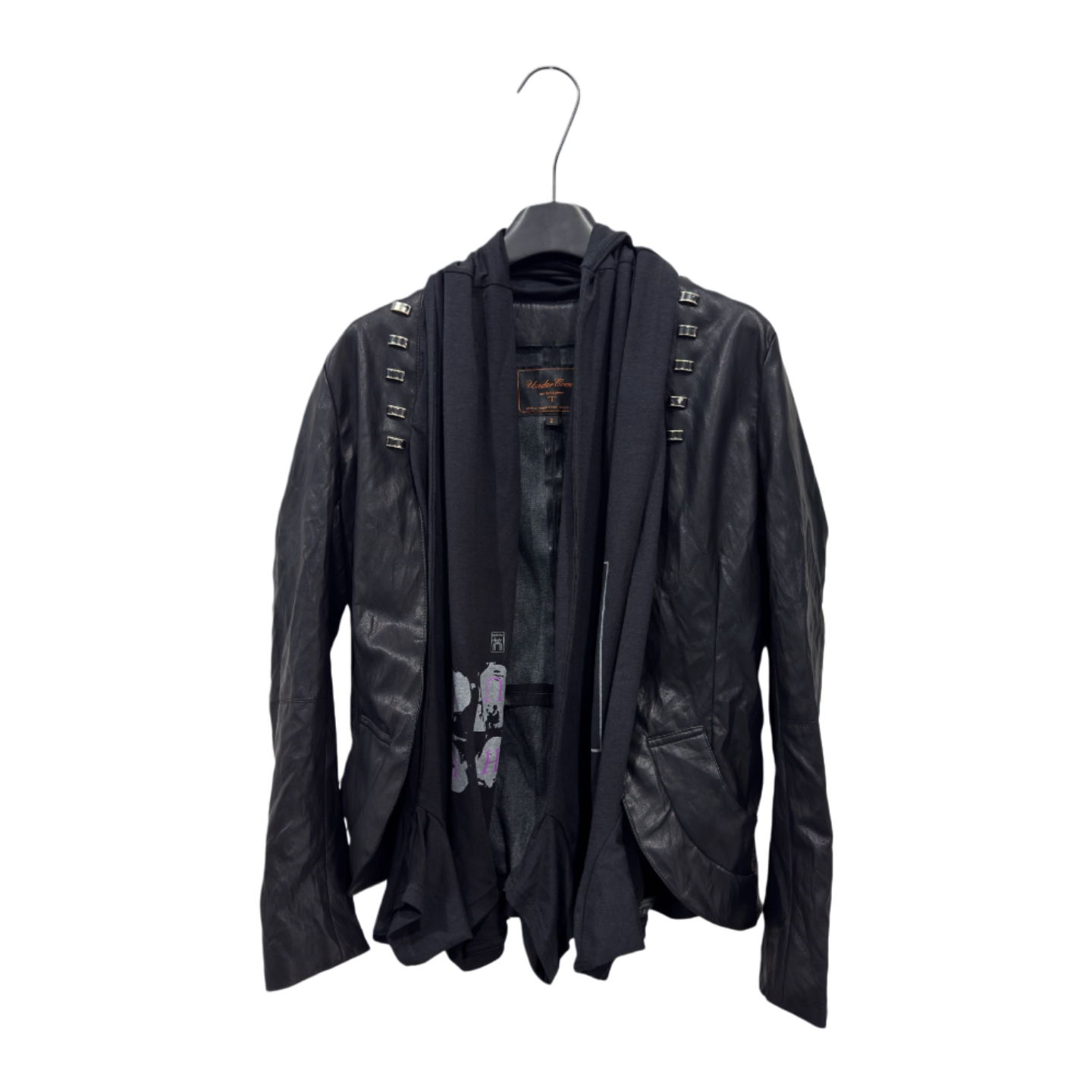 Oriental Dragon Sama   Undercover06SS   T stage   Archive Show money scarf rivet Splicing leather clothing