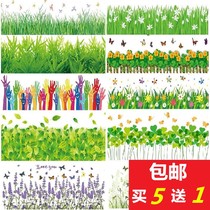 Floor line Wall stickers Self-adhesive skirting line Kindergarten publicity column evaluation column Decorative wall corridor corridor sticker painting