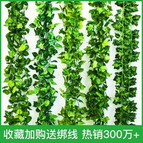 Decorative small rose vine fake window leaves fake flower rattan roll heart 8 head passion fruit simulation grape leaf Dwarf rattan