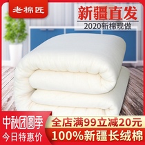 Xinjiang cotton quilt core 100% pure cotton cotton wool mattress quilt handmade winter thickened warm cotton quilt