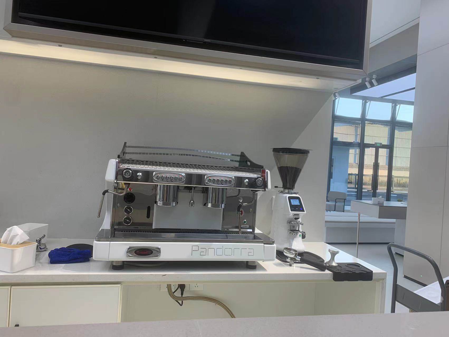 PANDORRA Pandora Planet Two-Head Italian High-Cup Commercial Semi-Automatic Electric Control Coffee Machine Second Hand