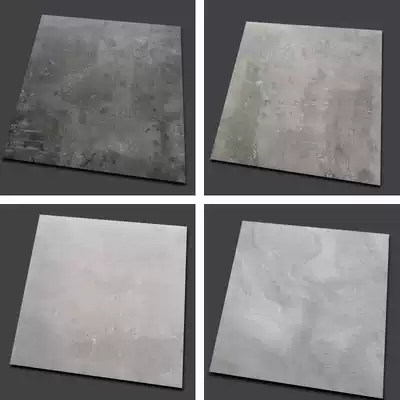 Foshan matte Nordic retro cement brick shops non-slip wear-resistant 600x600 dark gray solid color dining room 60x60