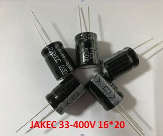 JAKEC brand new aluminum electrolytic capacitor 400V33UF 400V 33UF 16 * 20 100PCS package = RMB64
