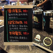 Mini wooden stand Vertical small blackboard Restaurant shop bar Cash register Menu price tag Desktop billboard