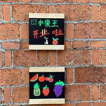 Creative Mini small blackboard Shop restaurant hanging door advertising price list wall-mounted menu display promotion small blackboard