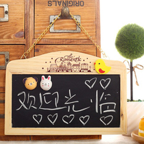 Creative magnetic hanging double-sided small black and white board Shop restaurant hanging door blackboard Business Welcome to the small brand
