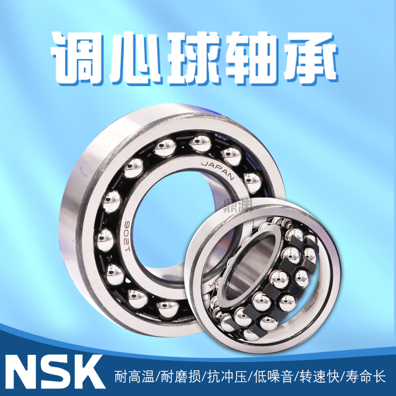 NSK Imports Adjusted Ball Bearing 1200 1200 1201 1202 1203 1204K 1205K Double Row High Speed Mute