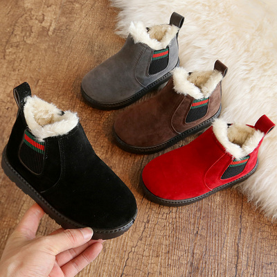 【木乐心】男女儿童加绒保暖雪地靴