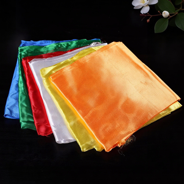 Hada Dance Props Cloth Strips for Children, Mongolian and Tibetan Auspicious Eight Treasures Jacquard White and Colorful Scarves for Travel