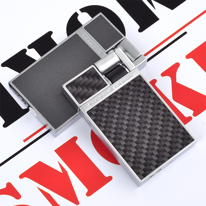 Porsche wind lighter High - end blue flame cigar igniter ultra - thin inflatable men high - end gifts