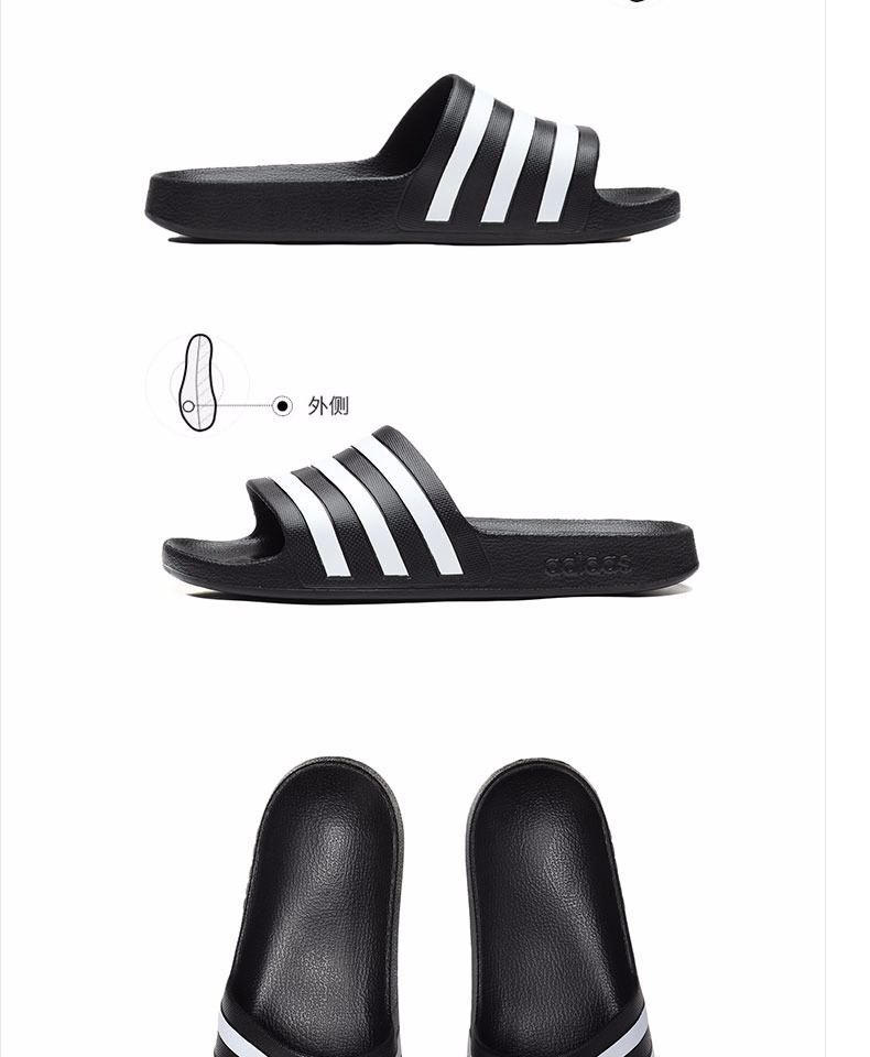 Giày thể thao nam Adidas / Adidas mùa hè 2019 mới mang giày thể thao và giải trí đi biển và dép màu đen và trắng F35543 - Dép thể thao dép xỏ ngón nam