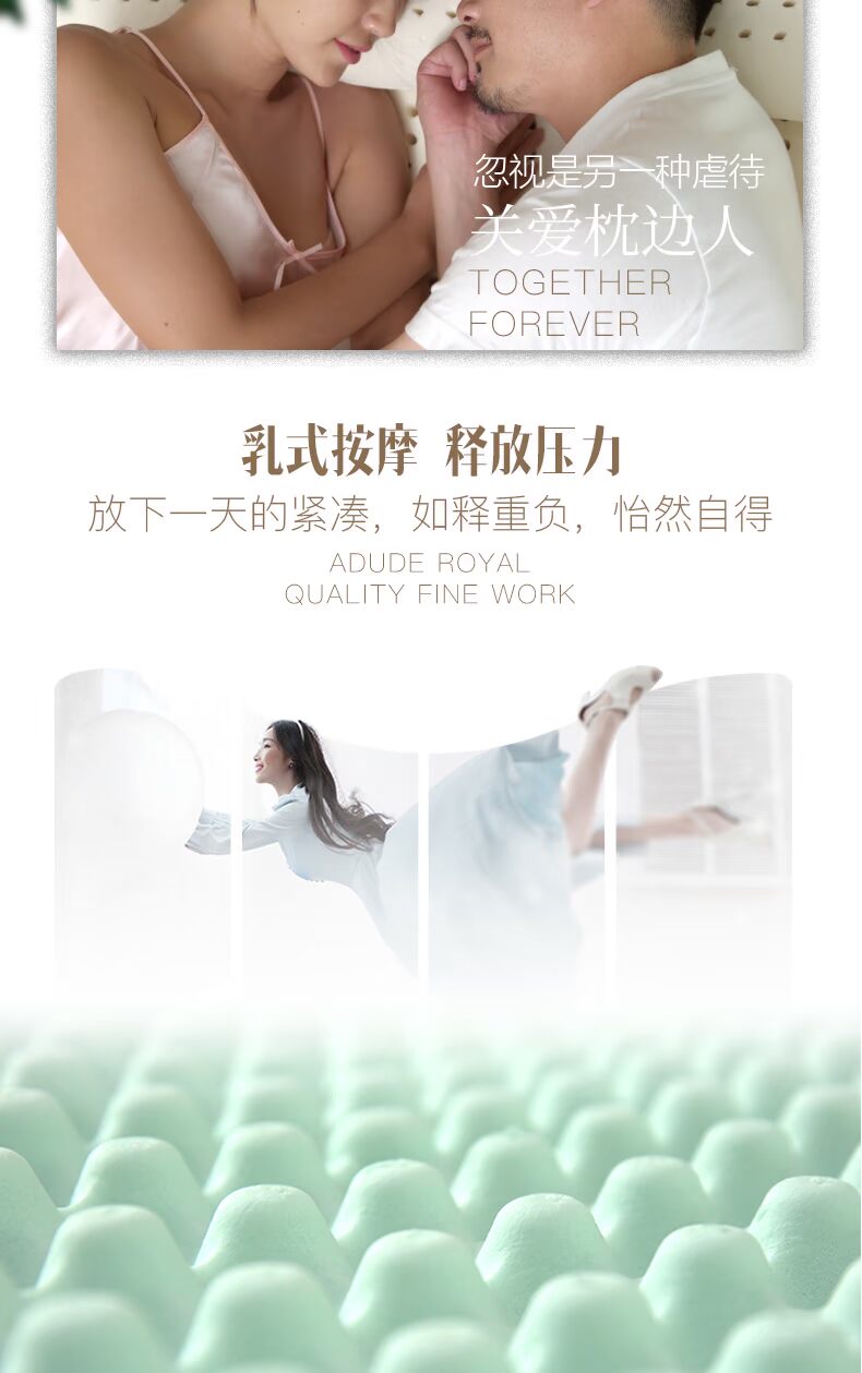POKALEN Thái 100% chăm sóc người lớn cao su thiên nhiên nhập khẩu gối cổ gối cao su gối cổ tử cung - Gối gối trúc